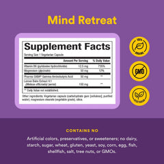Mind Retreat bottle front label