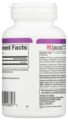 Bottle side label showing 125 mg L-Theanine and 60 capsules