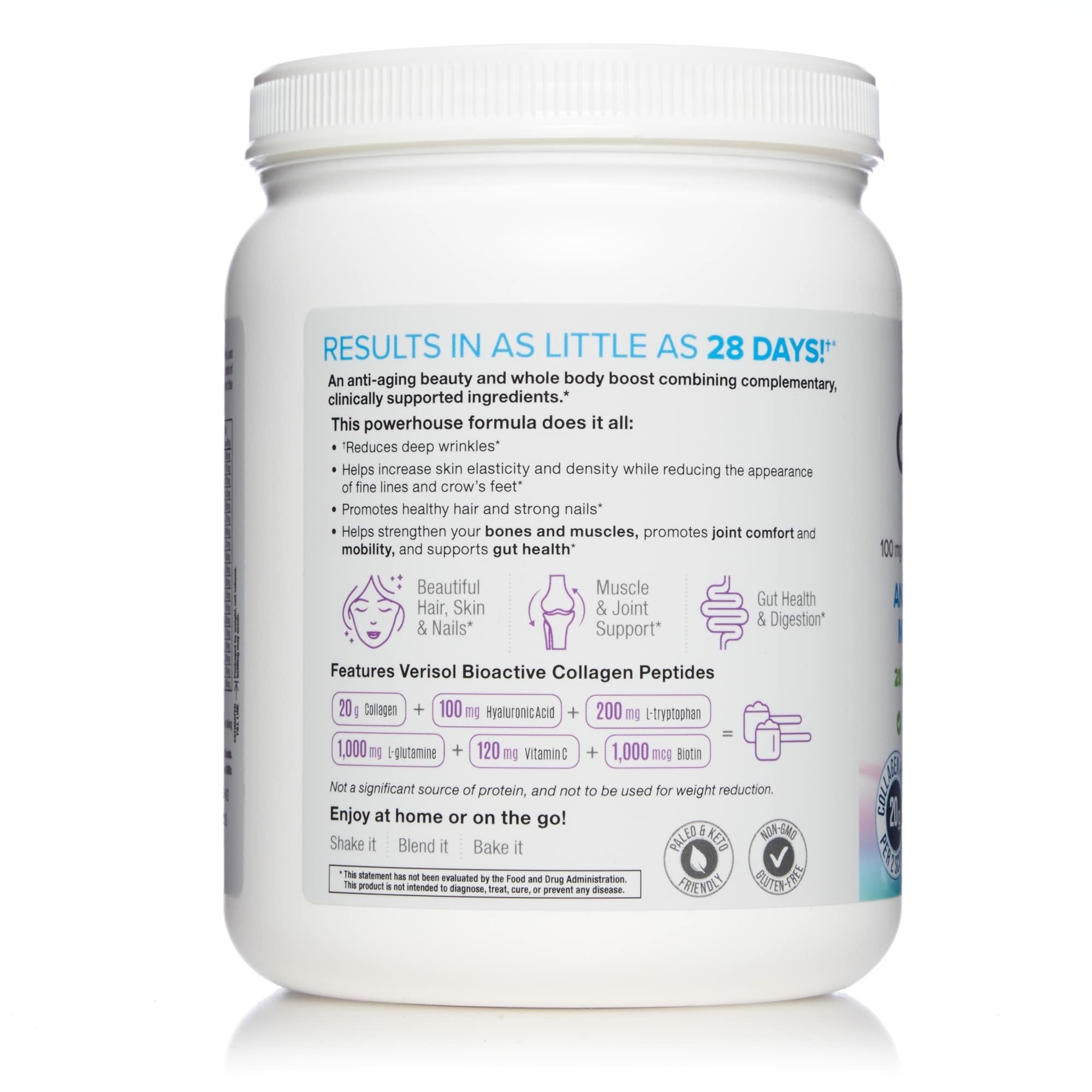 Hair, nails, and skin benefits concept with collagen