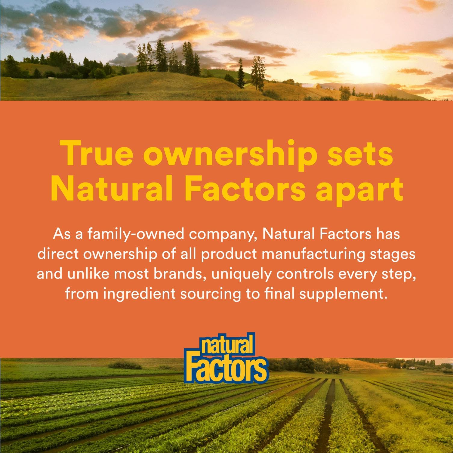Natural Factors brand commitment to quality and sustainability