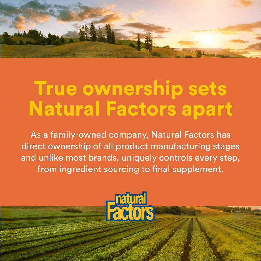 Natural Factors brand commitment to quality and sustainability