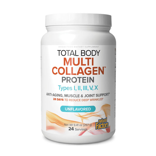 Natural Factors Total Body Multi Collagen Protein bottle 9.41 oz