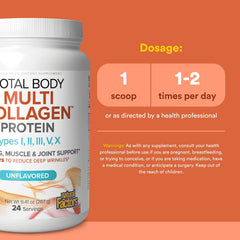 Packaging highlighting 5-collagen blend
