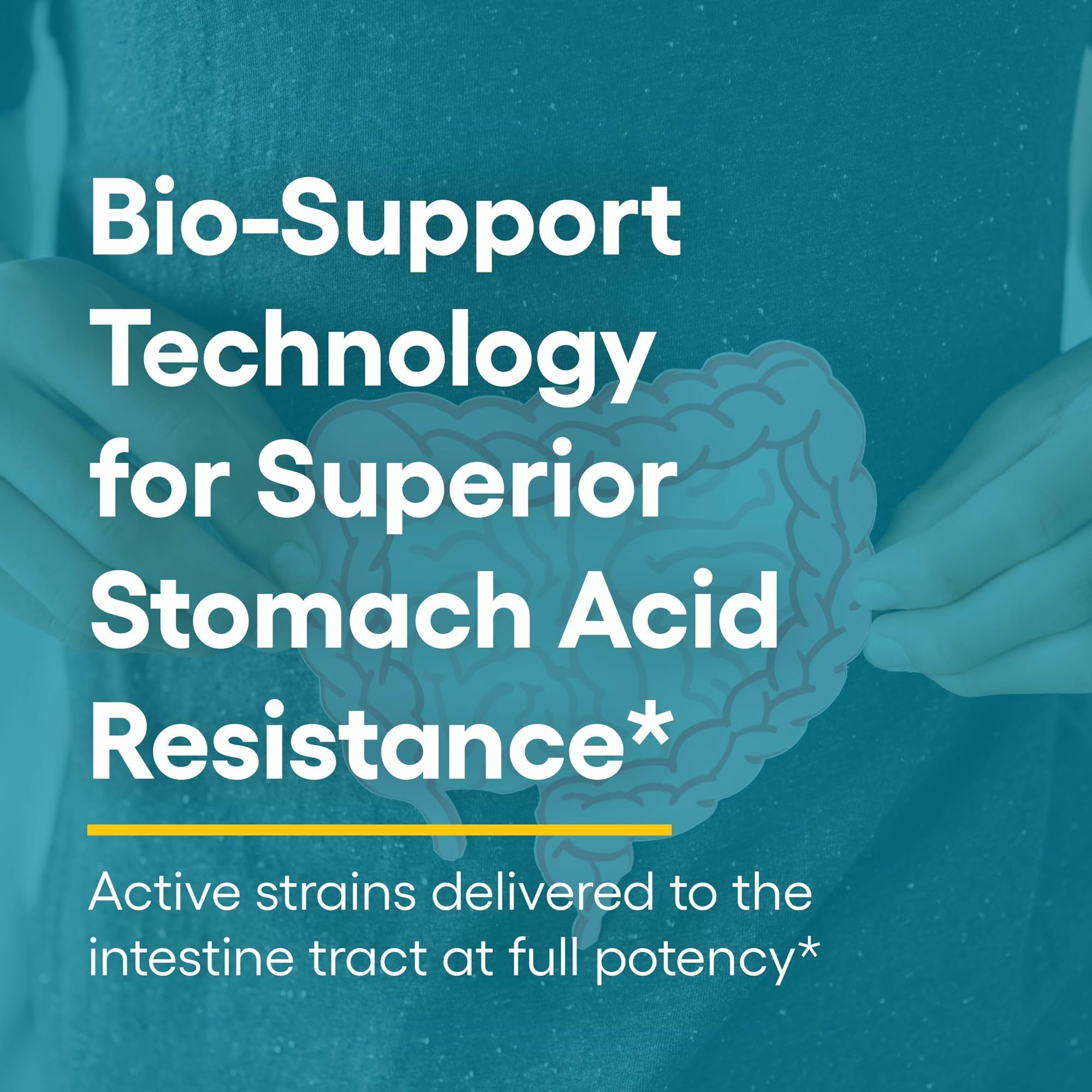 Product label showing 24B CFU and 12 probiotic strains