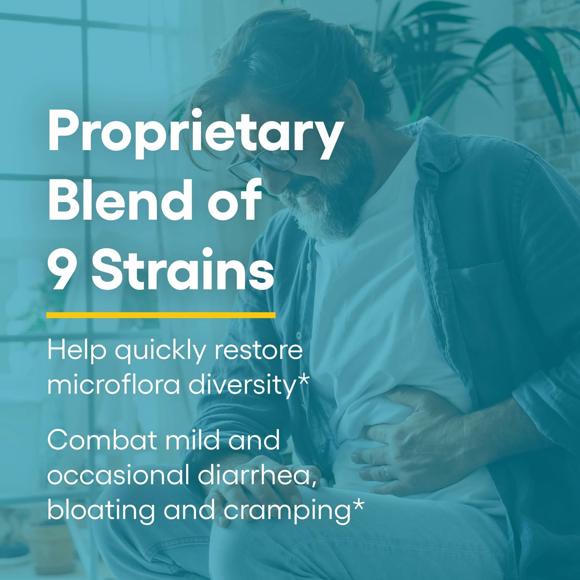 Close-up of vegetarian capsules for Natural Factors Probiotic