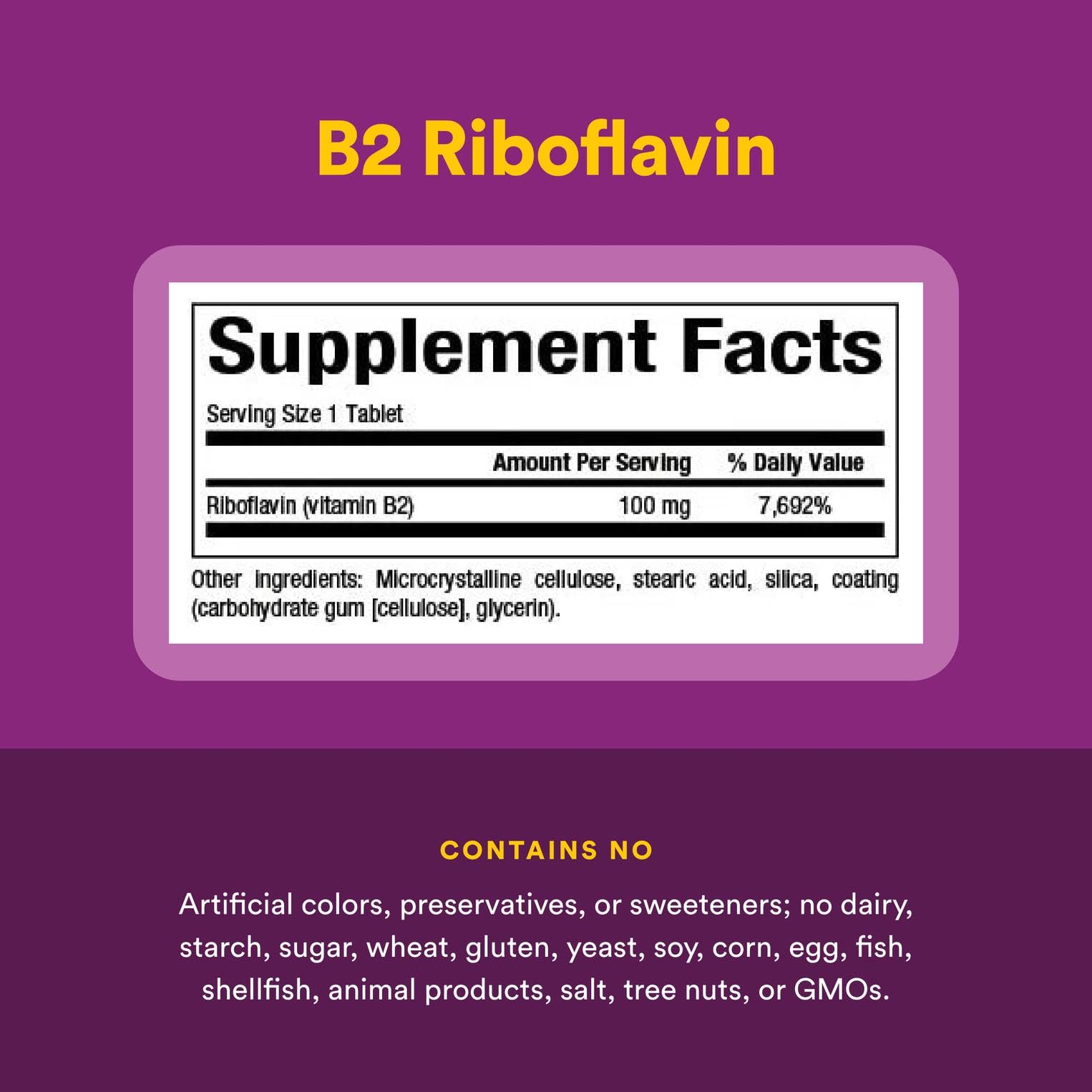 Natural Factors Vitamin B2 Riboflavin packaging and branding