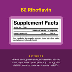 Natural Factors Vitamin B2 Riboflavin packaging and branding