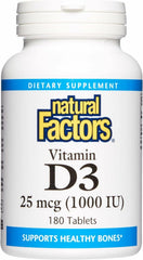 Natural Factors Vitamin D3 1000 IU bottle front