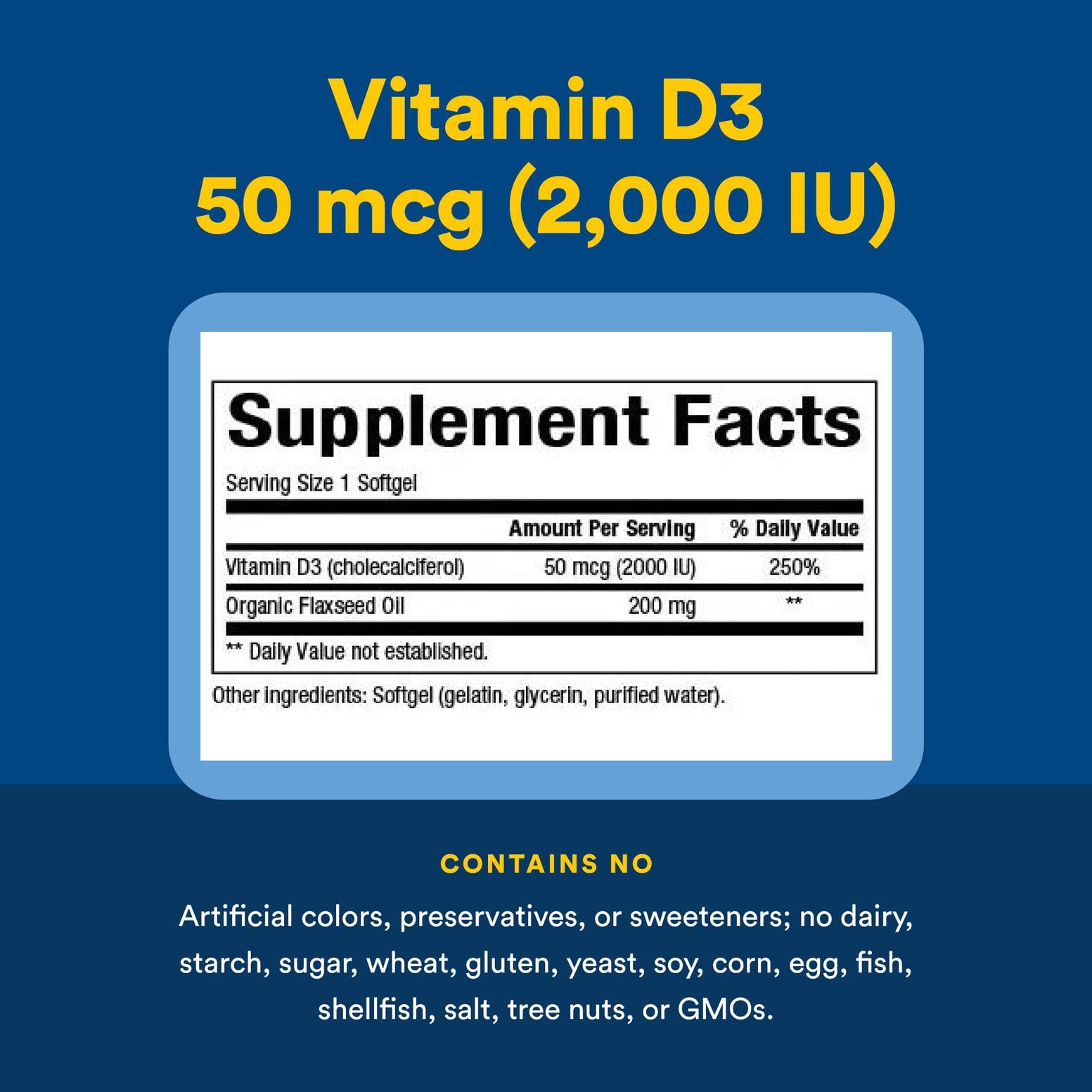 Natural Factors Vitamin D3 bottle on a white background