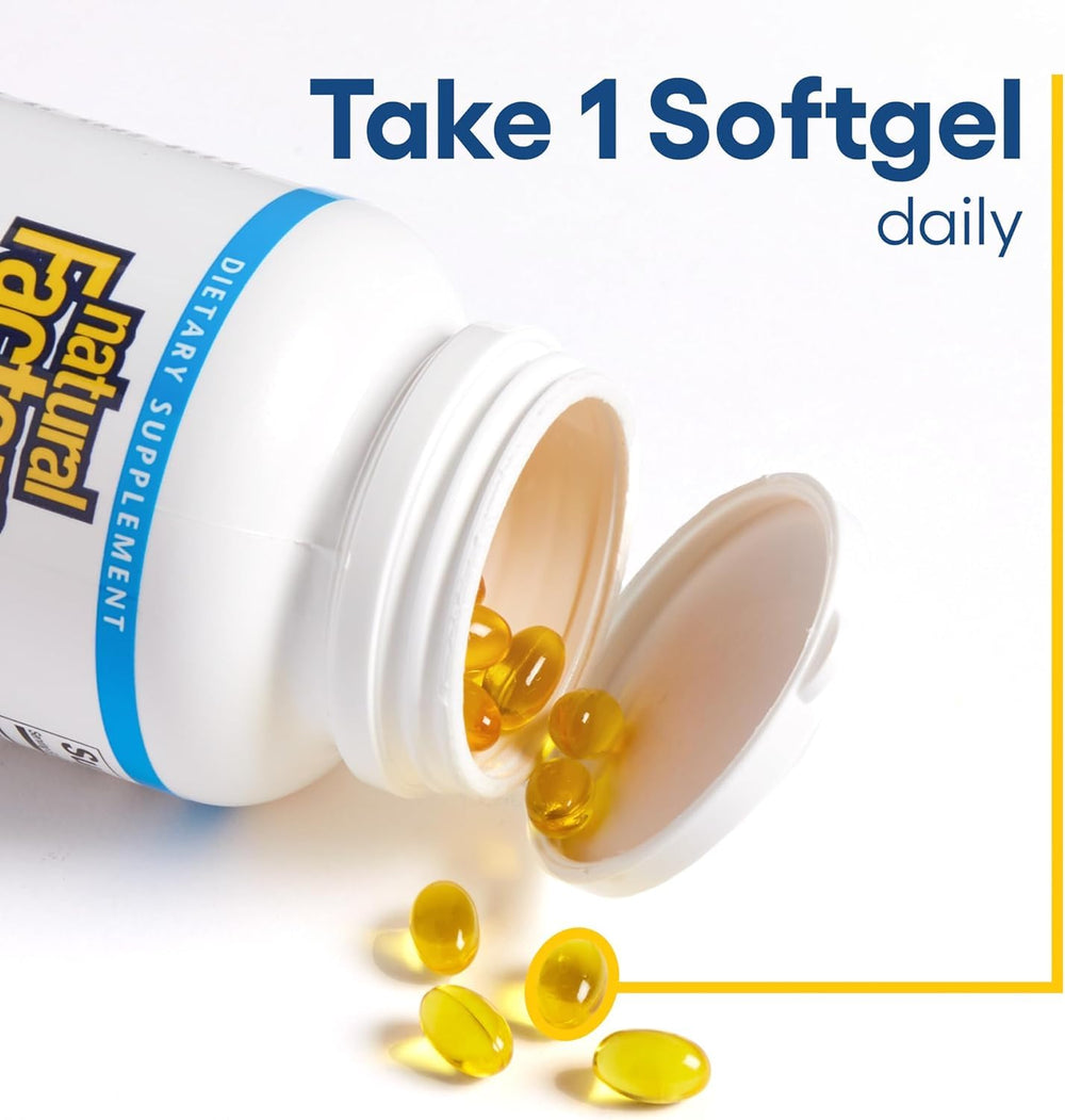 Supplement facts panel for Vitamin D3 5000 IU