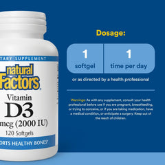 Vitamin D3 blended with organic flaxseed oil for better absorption