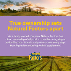 Third-party purity testing certificate for Natural Factors Vitamin E supplement