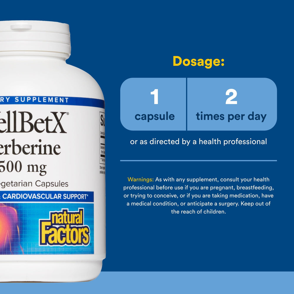 Natural Factors Berberine supplement bottle and packaging