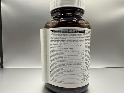 Serving size information and 60 servings on label
