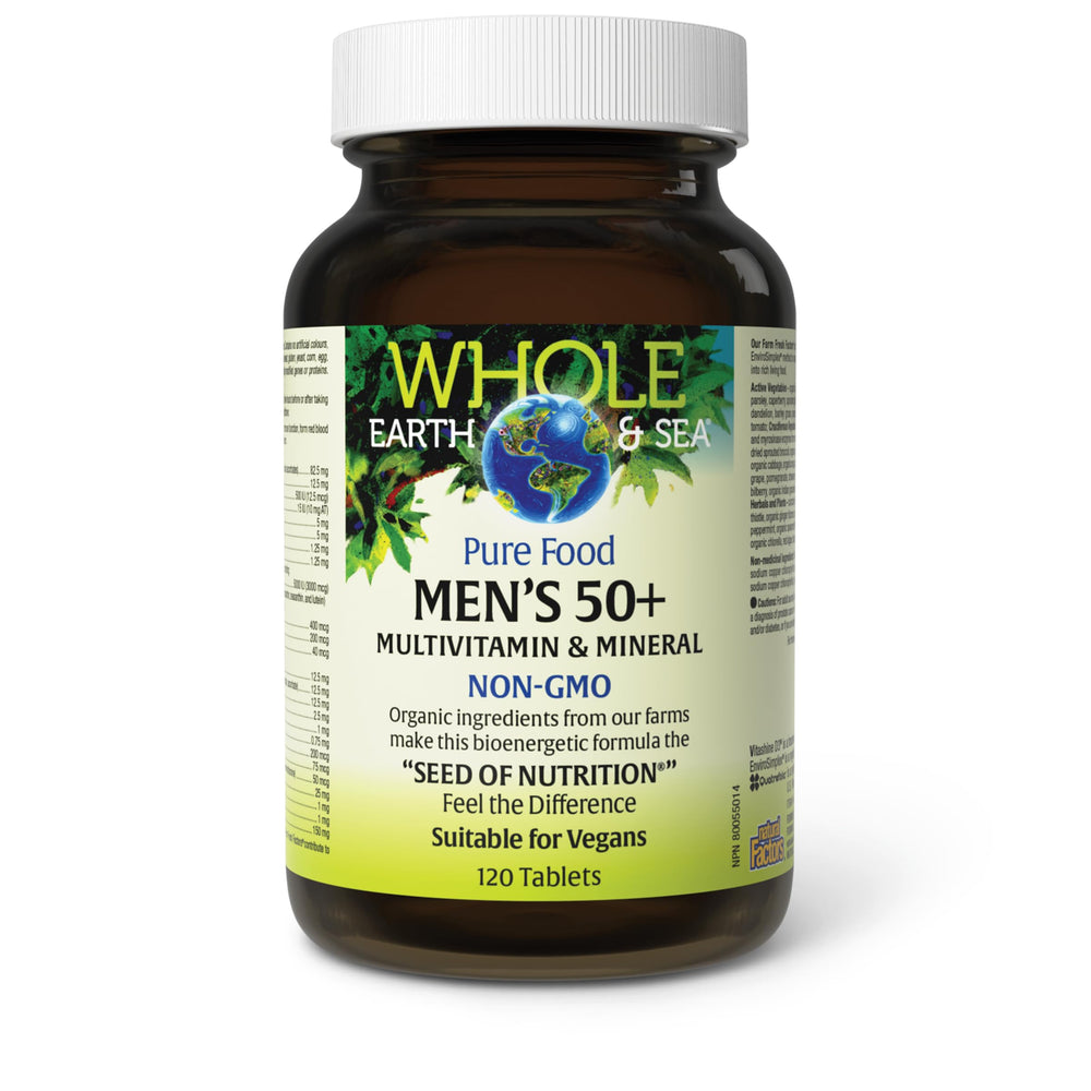 Back of bottle showing ingredients and nutritional information
