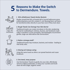 Ultra-absorbent disposable towels help with makeup removal and skincare routines.