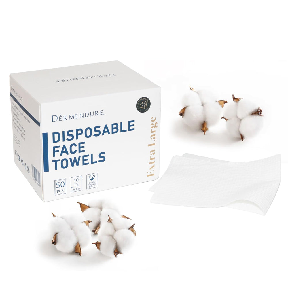 Disposable Face Towels packaging shows eco-friendly design for home or travel use.