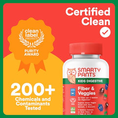 Natural flavors label for SmartyPants Kids Fiber & Veggies
