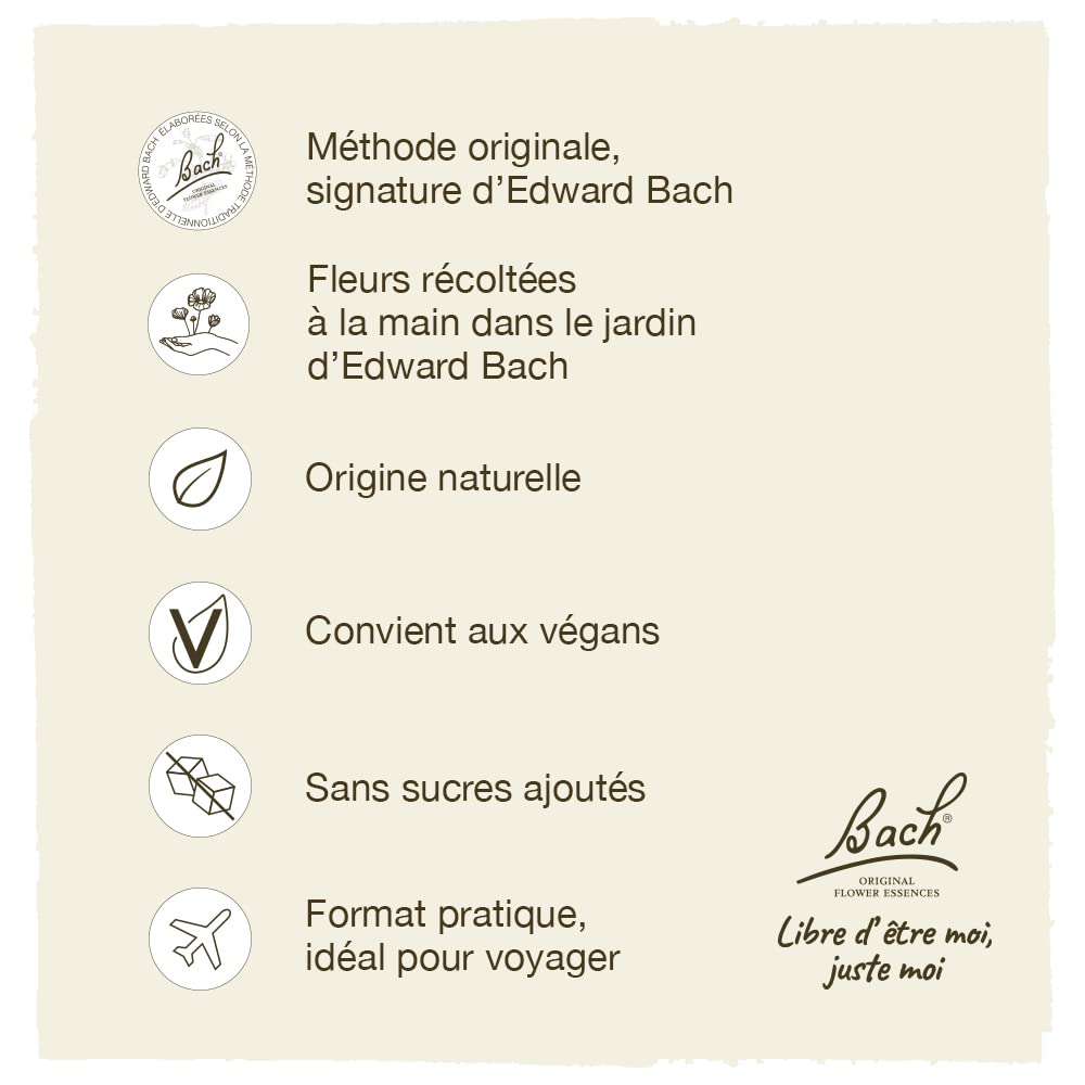 Natural flower remedies vegan gluten free label