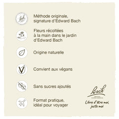 Natural flower remedies vegan gluten free label