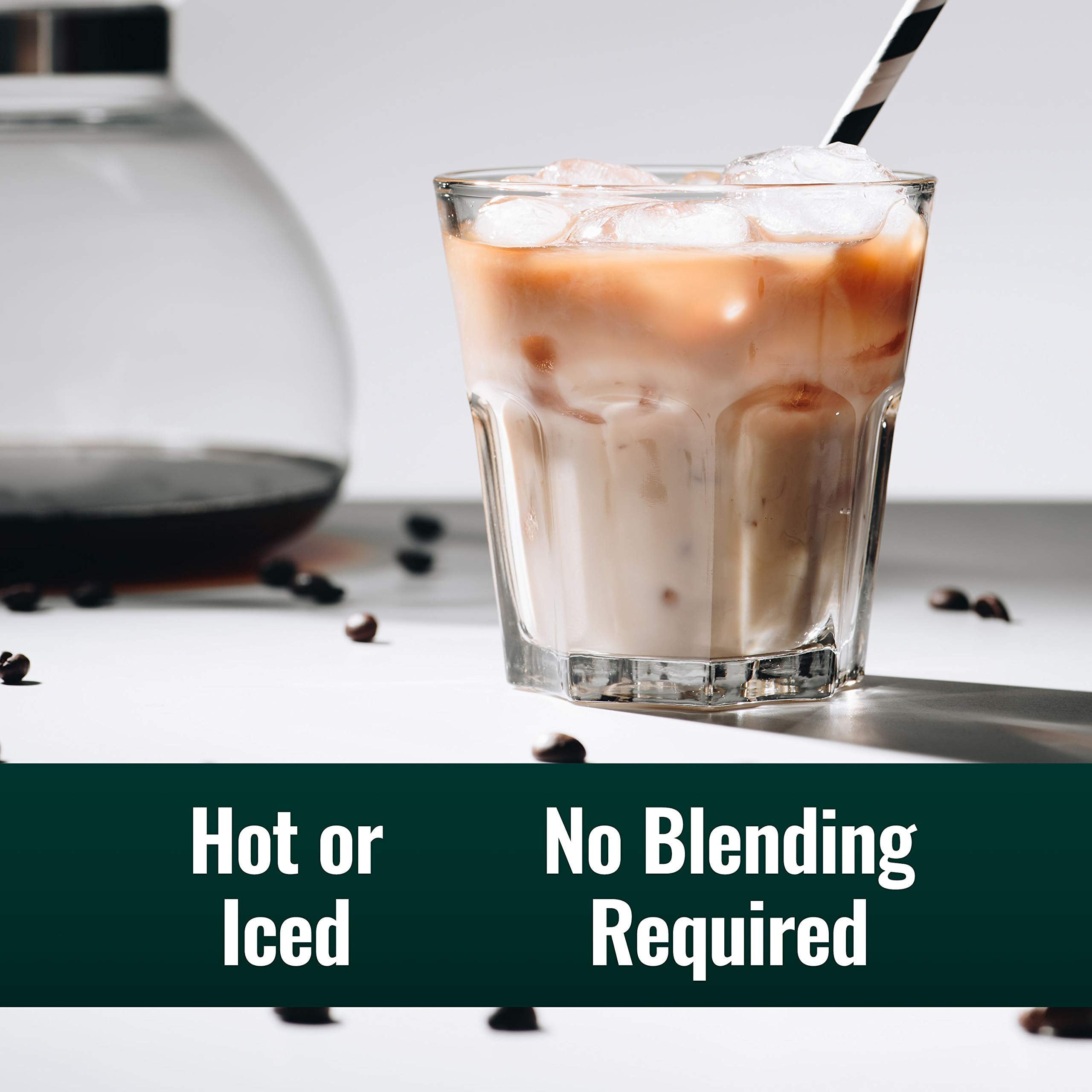 16 oz glass bottle showing no blending required