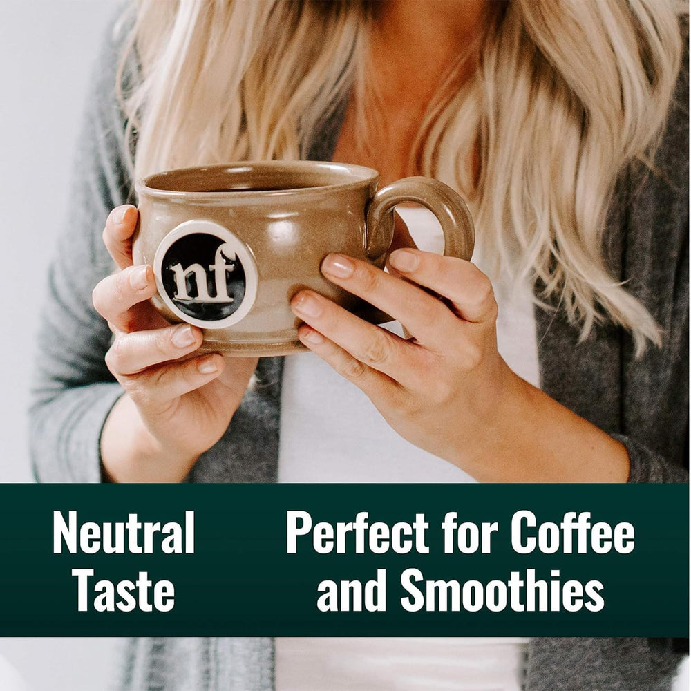 Natural Force MCT Oil added to a smoothie for sustained energy.