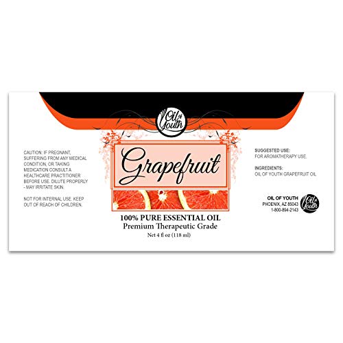 Natural grapefruit essential oil therapeutic 4oz bottle