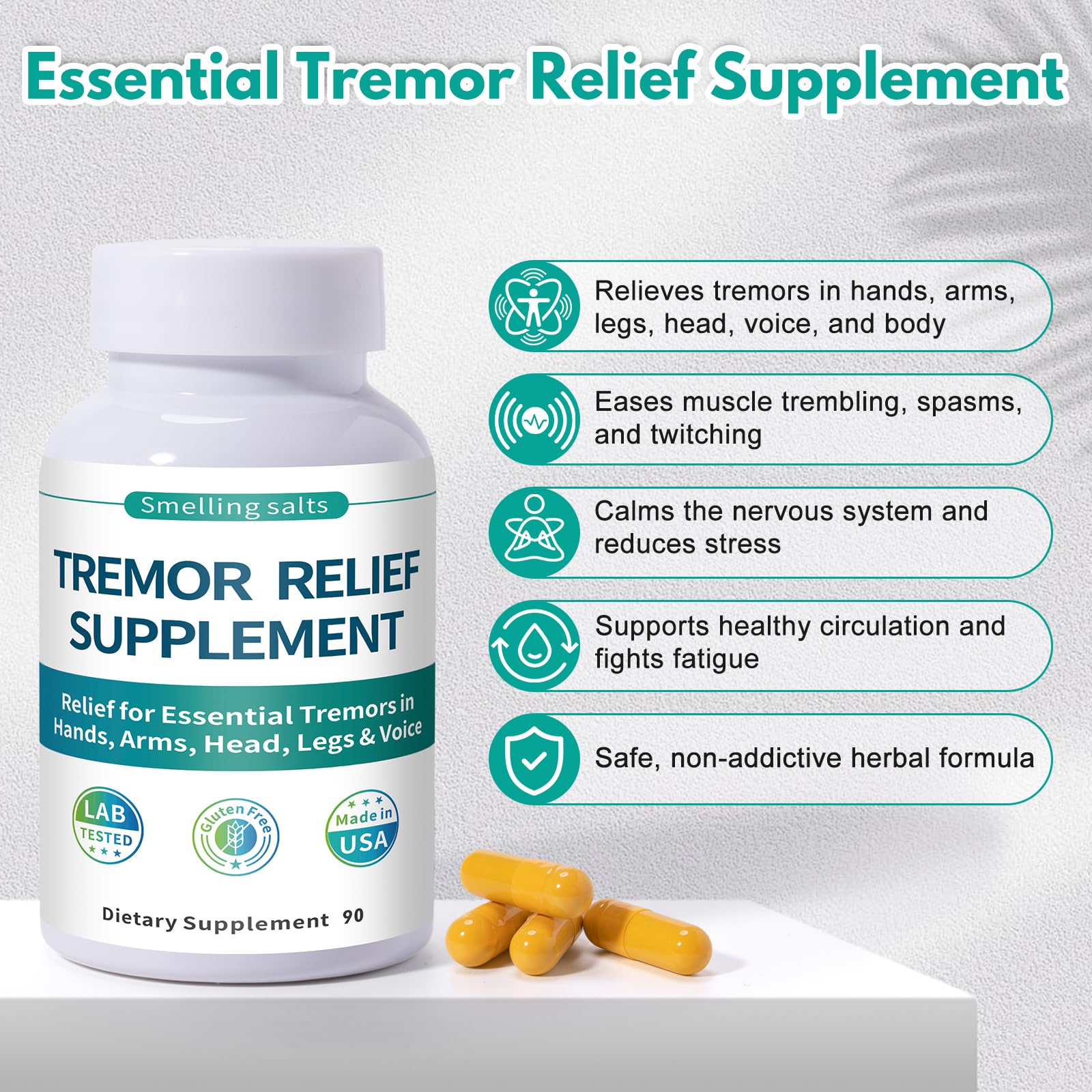 Herbal formulation with skullcap, passionflower, and valerian