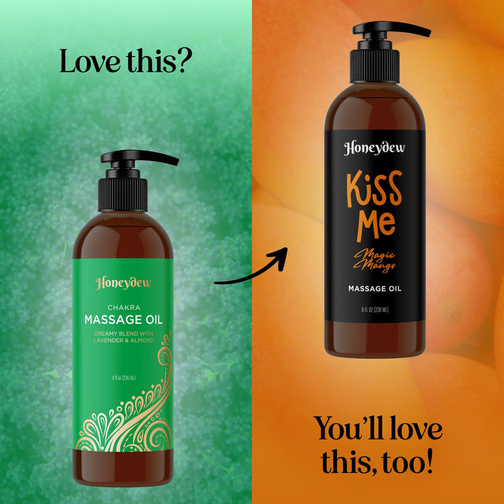 Natural ingredients including almond oil, coconut oil, and lavender