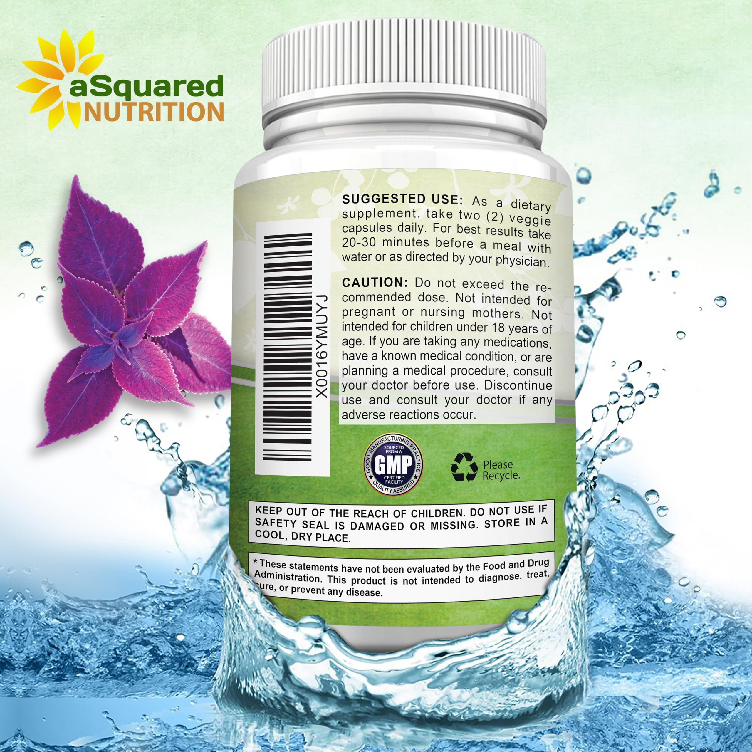 Natural ingredients with no fillers in Forskolin formula