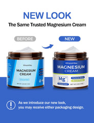 Close-up of magnesium cream texture for skin hydration