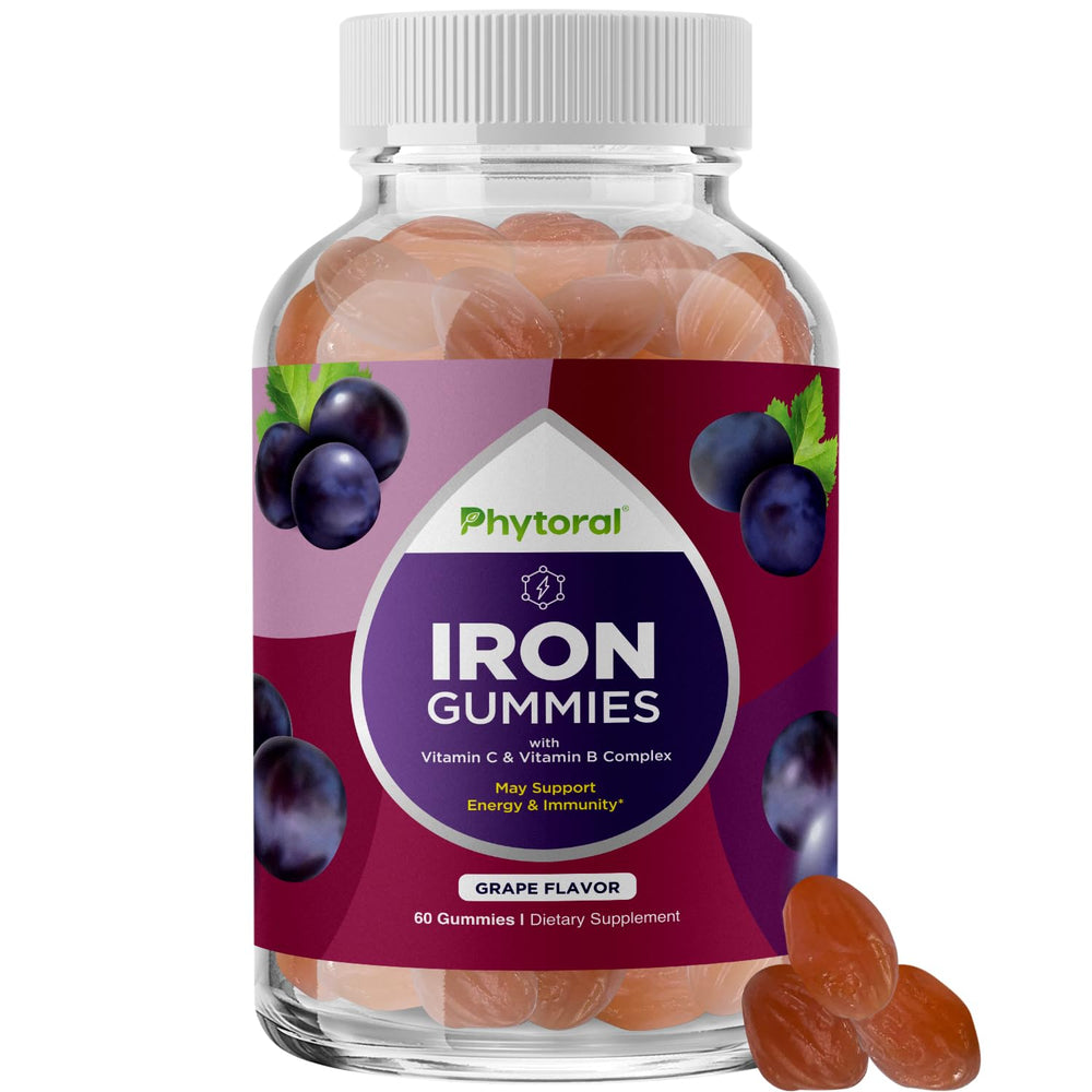 Hero image: Natural multivitamin iron gummies for adults
