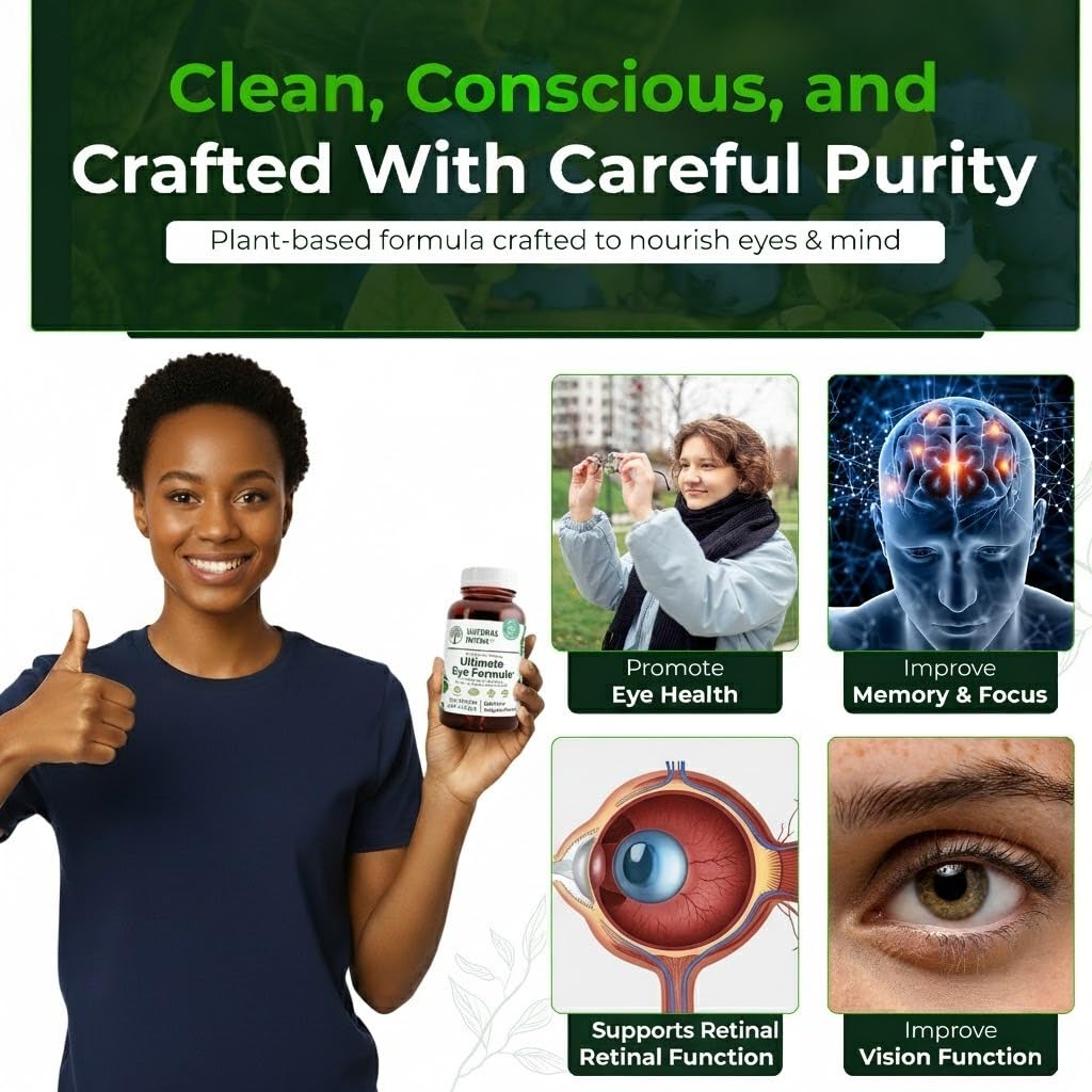 Bottle labeled Daily Vision Support with capsules