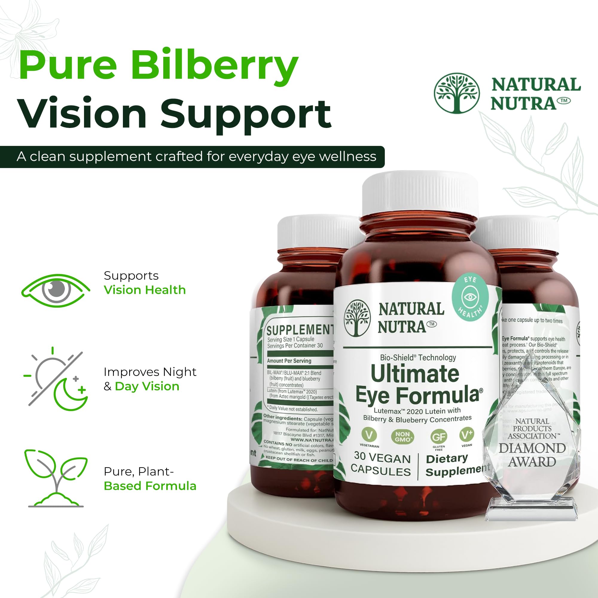 Retinal health and eye comfort concept illustration