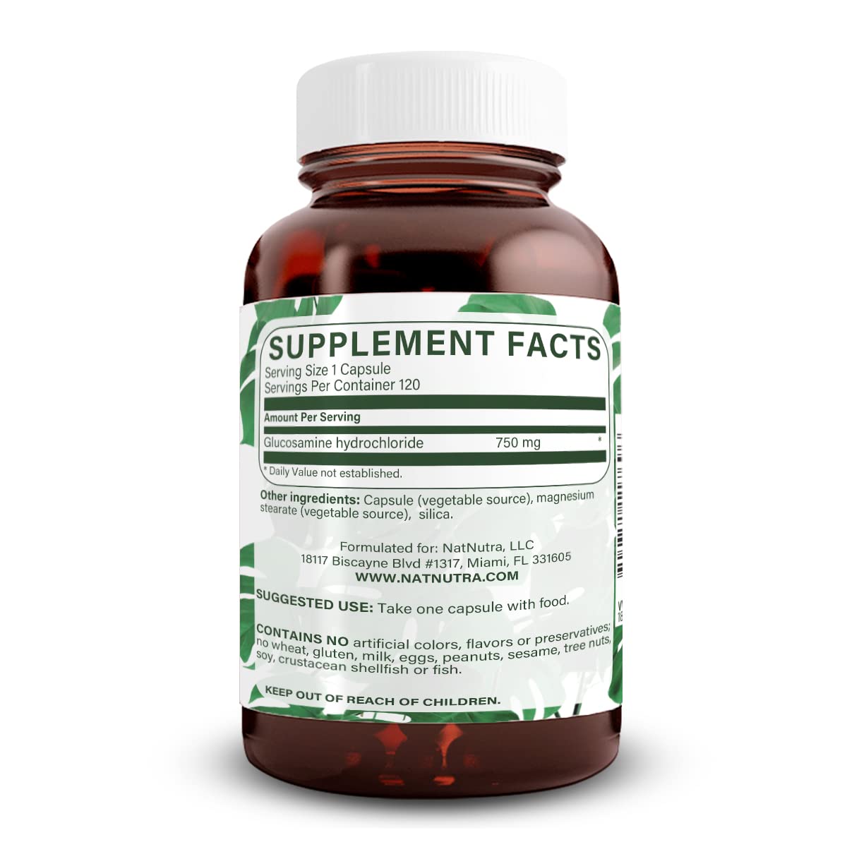 Plant-based Glucosamine Hydrochloride formulation details