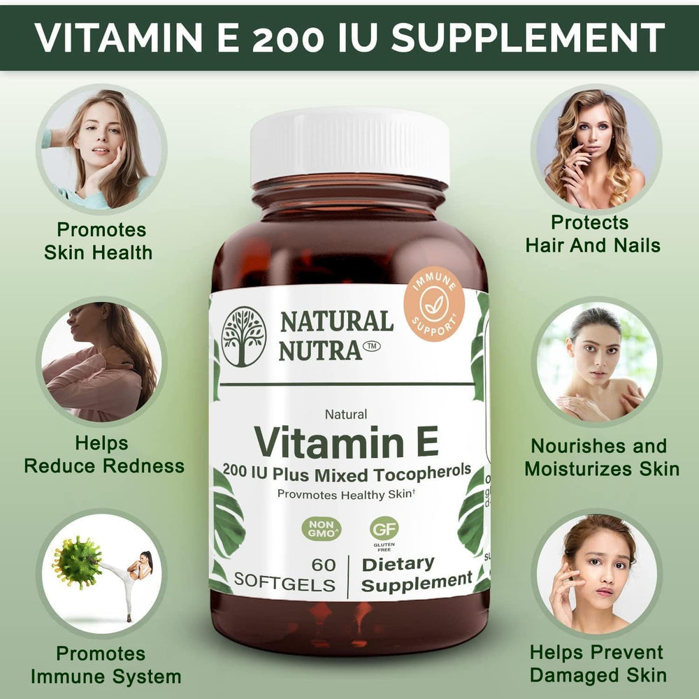 Vitamin E for hair and nails shine and strength