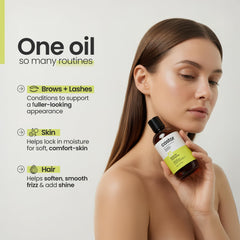 Natural Outcome castor oil provides deep conditioning for hair and reduces breakage.