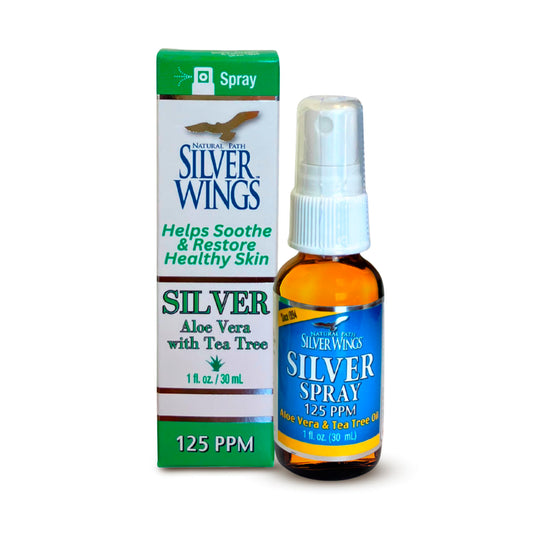 Natural Path Silver Wings 125ppm 1oz bottle – front view