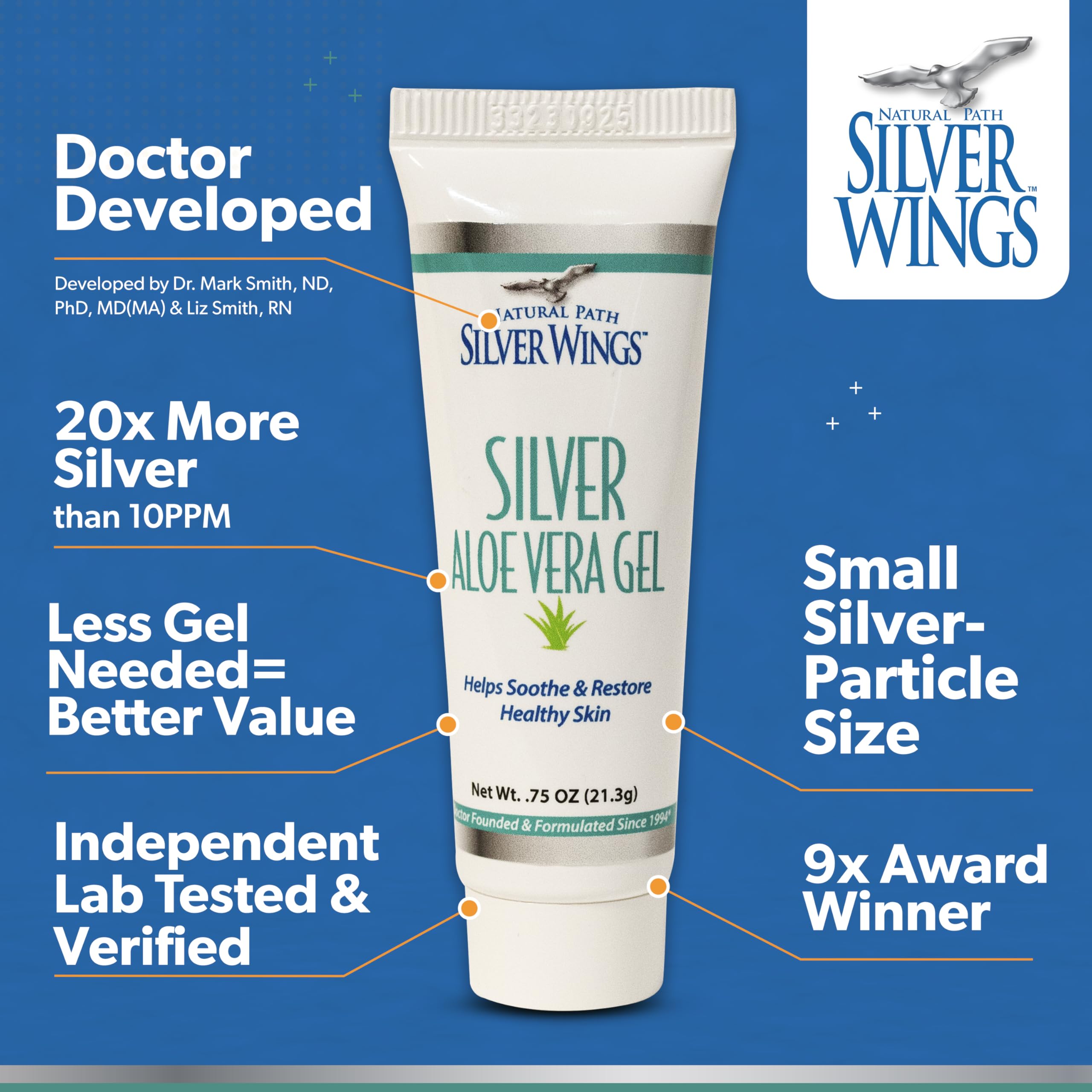 Application shot: soothing topical gel on skin