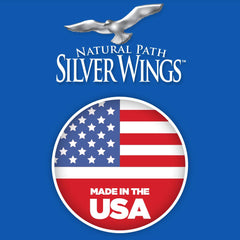 Natural Path Path Silver Wings branding on amber bottle for trusted sourcing
