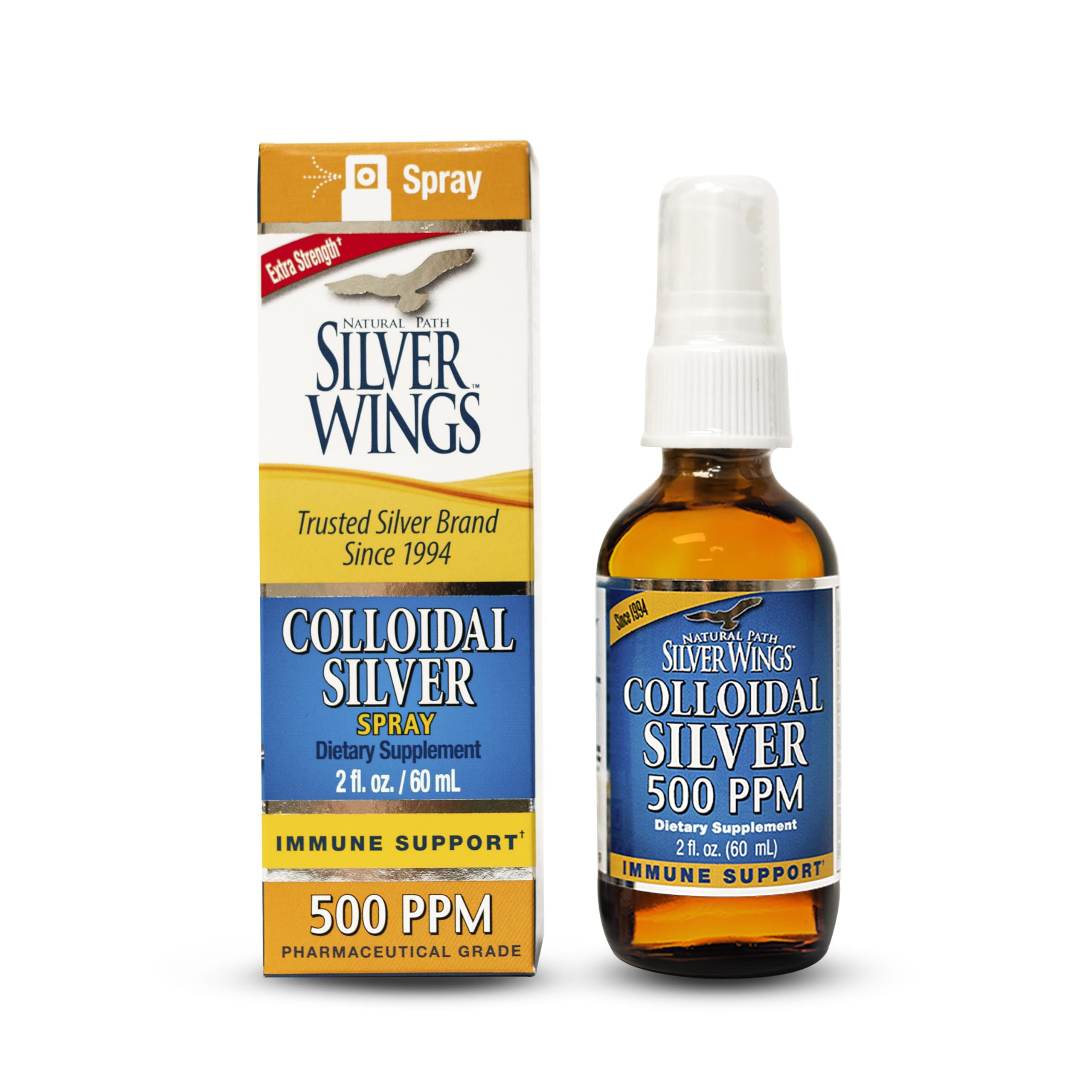 Natural Path Silver Wings Colloidal Silver 2oz spray bottle