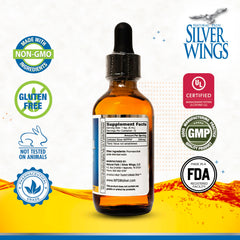 Colloidal silver 50ppm 2 oz dropper bottle label