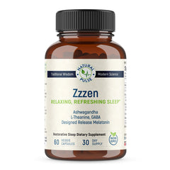 Natural Pulse Zzzen Sleep Aid bottle with capsules
