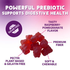 Natural Raspberry flavor gummy for adults