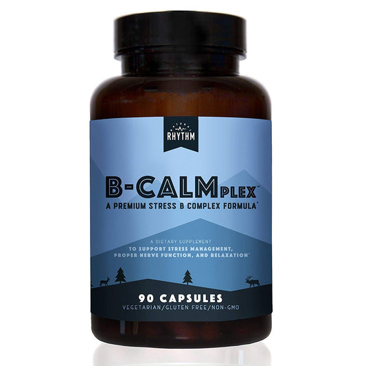 Natural Rhythm B-CALMplex bottle label on white background