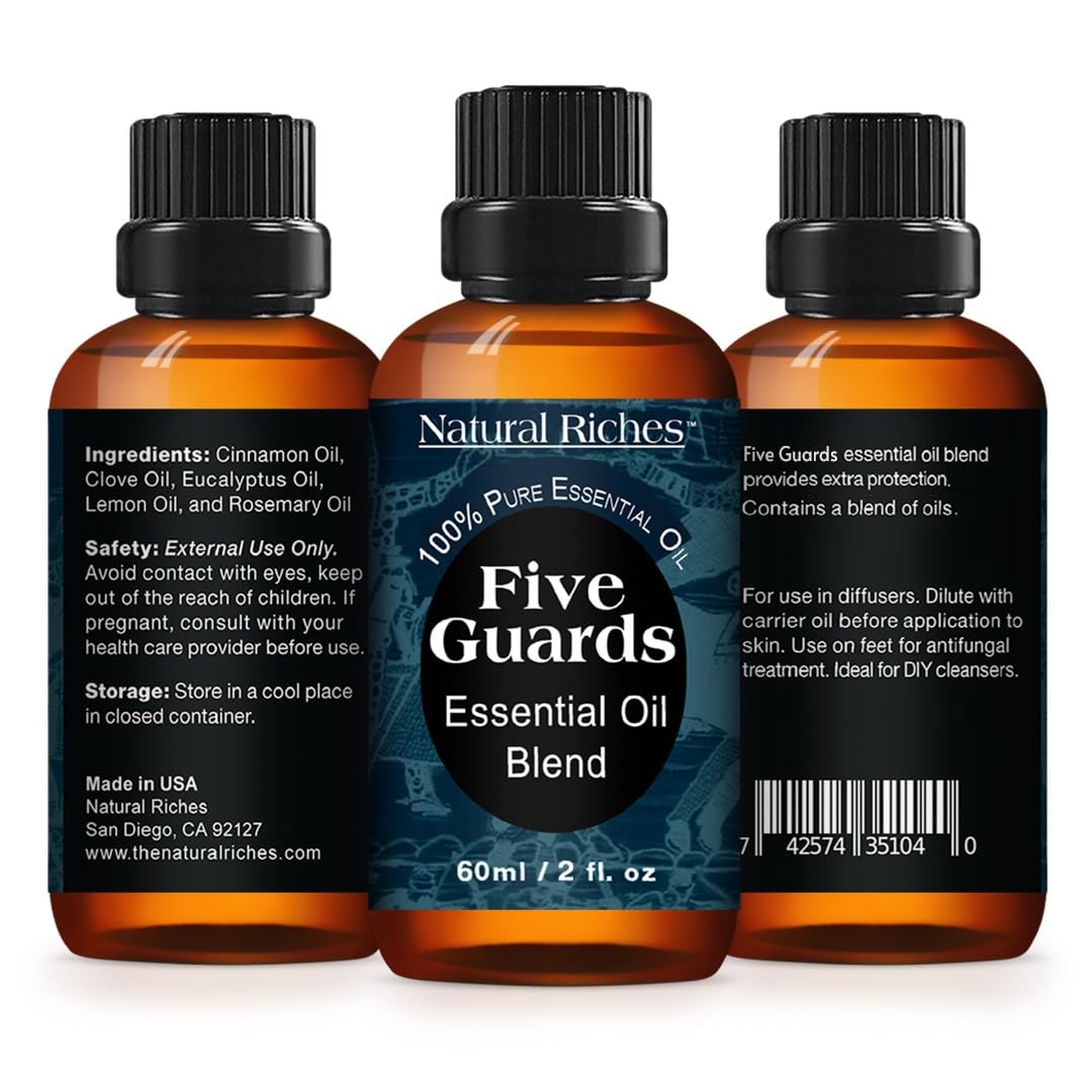 Five Guards blend packaging and 2oz bottle