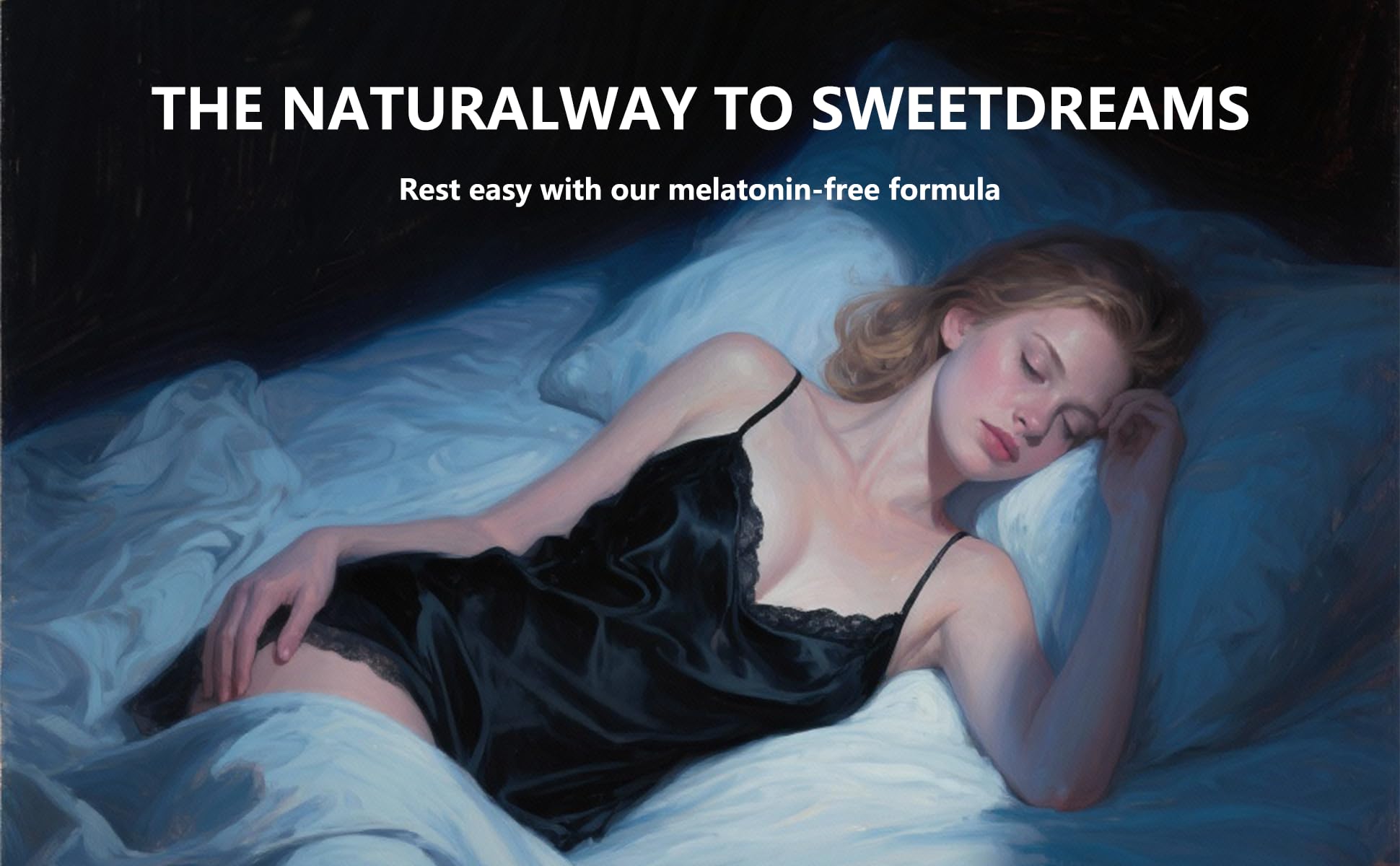 Vegan, sugar-free melatonin-free sleep gummies packaging