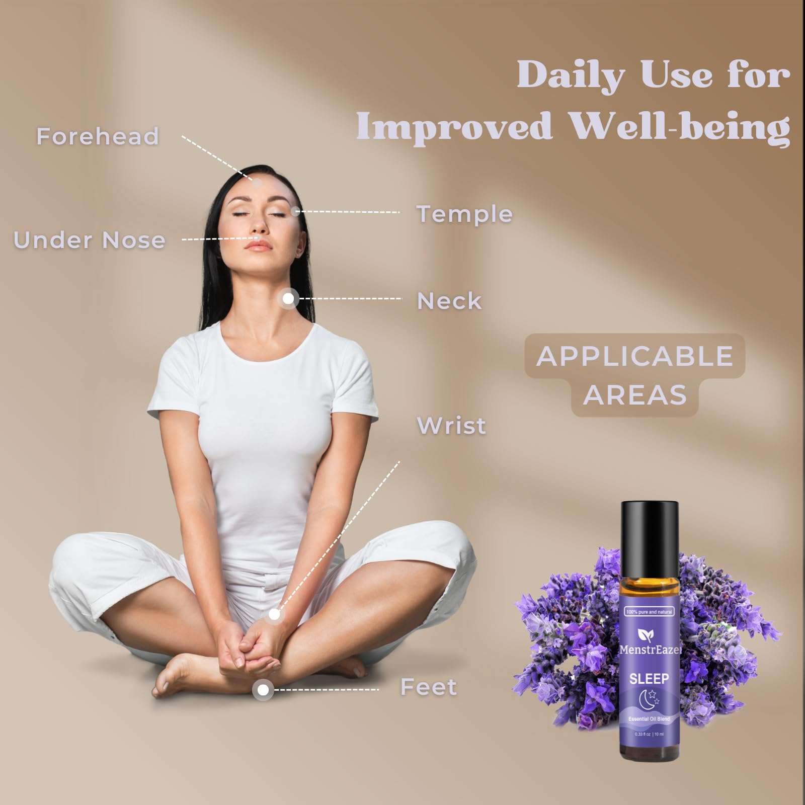 Product packaging and bottle placed on a calm, spa-like surface
