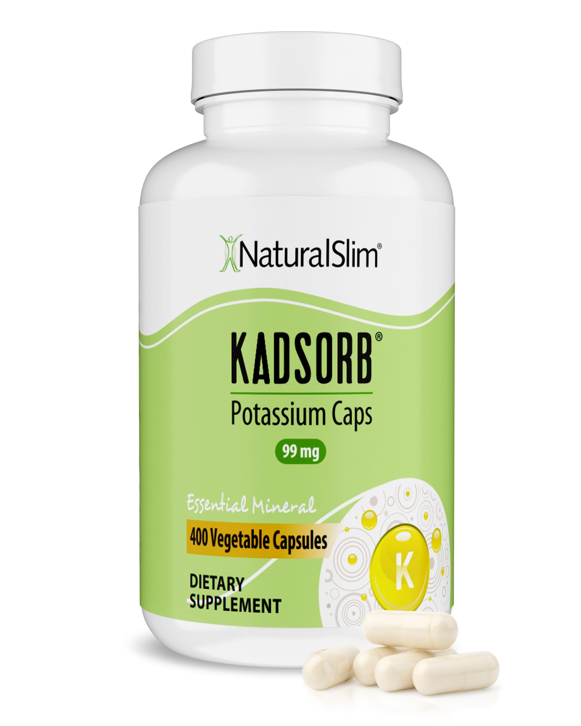 NaturalSlim Kadsorb potassium citrate capsules bottle front view