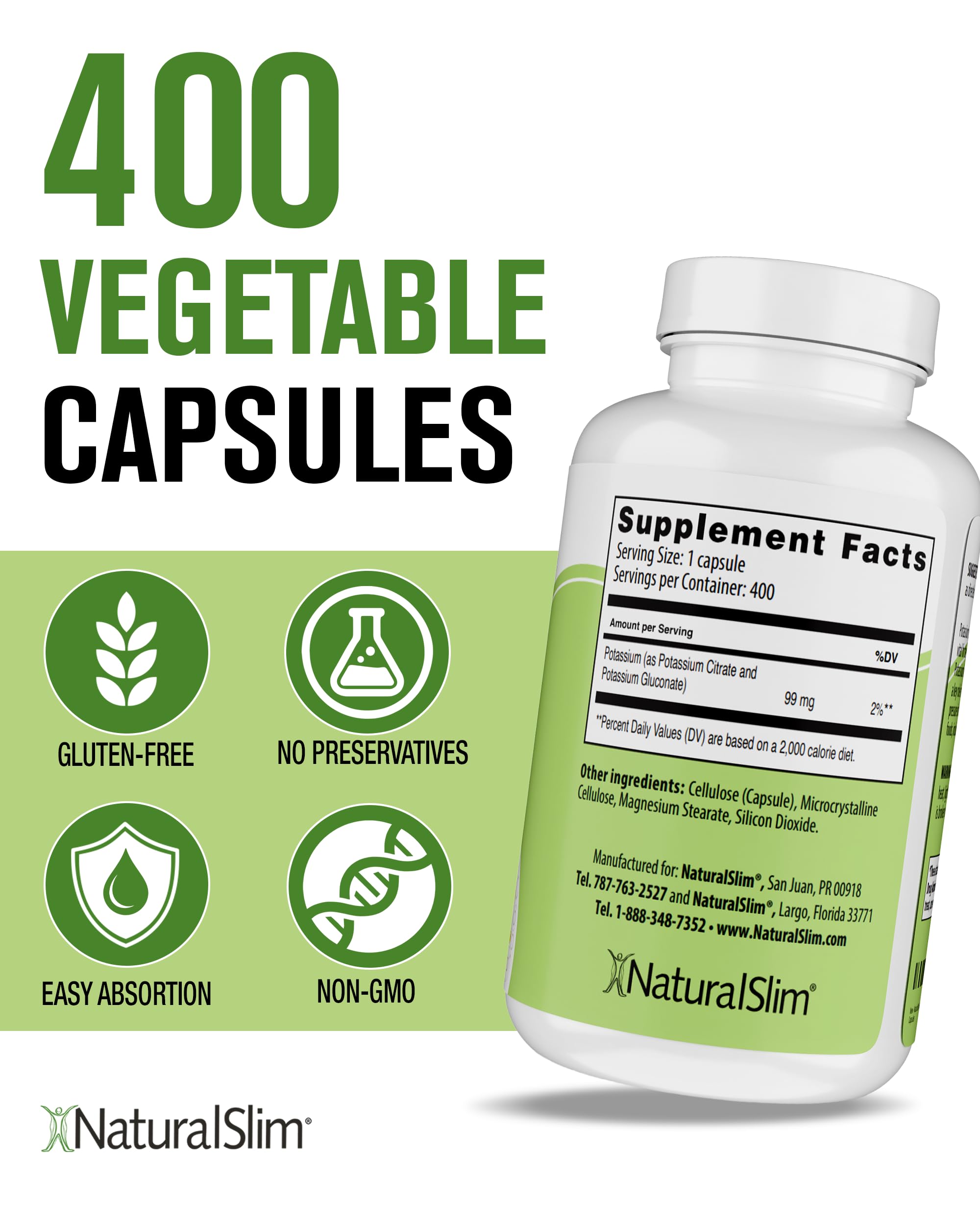 Potassium citrate with gluconate for heart health support